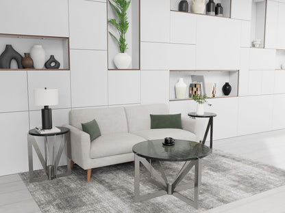 Jano - Round End Table Base - Gray