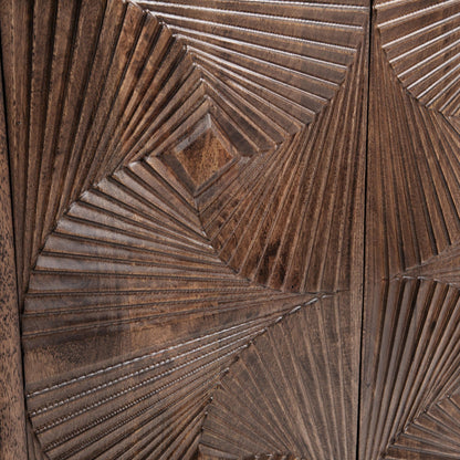 Lina - 4 Door Cabinet - Kona Brown