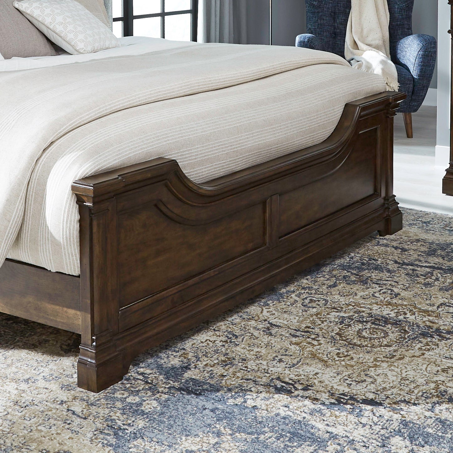 Arden Road - King Panel Footboard - Satin Cherry