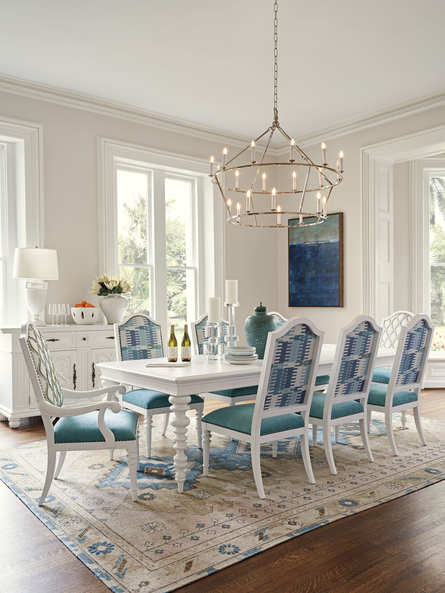 Villa Blanca - Palazzo Rectangular Dining Table - White