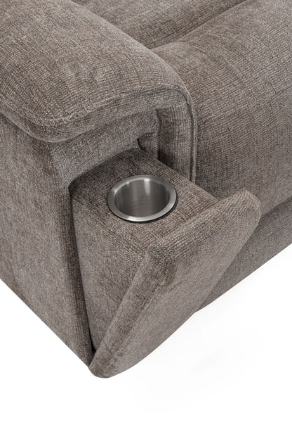 Colton - Power Zero Gravity Console Loveseat With Immersive Audio P3 - Branson Tweed