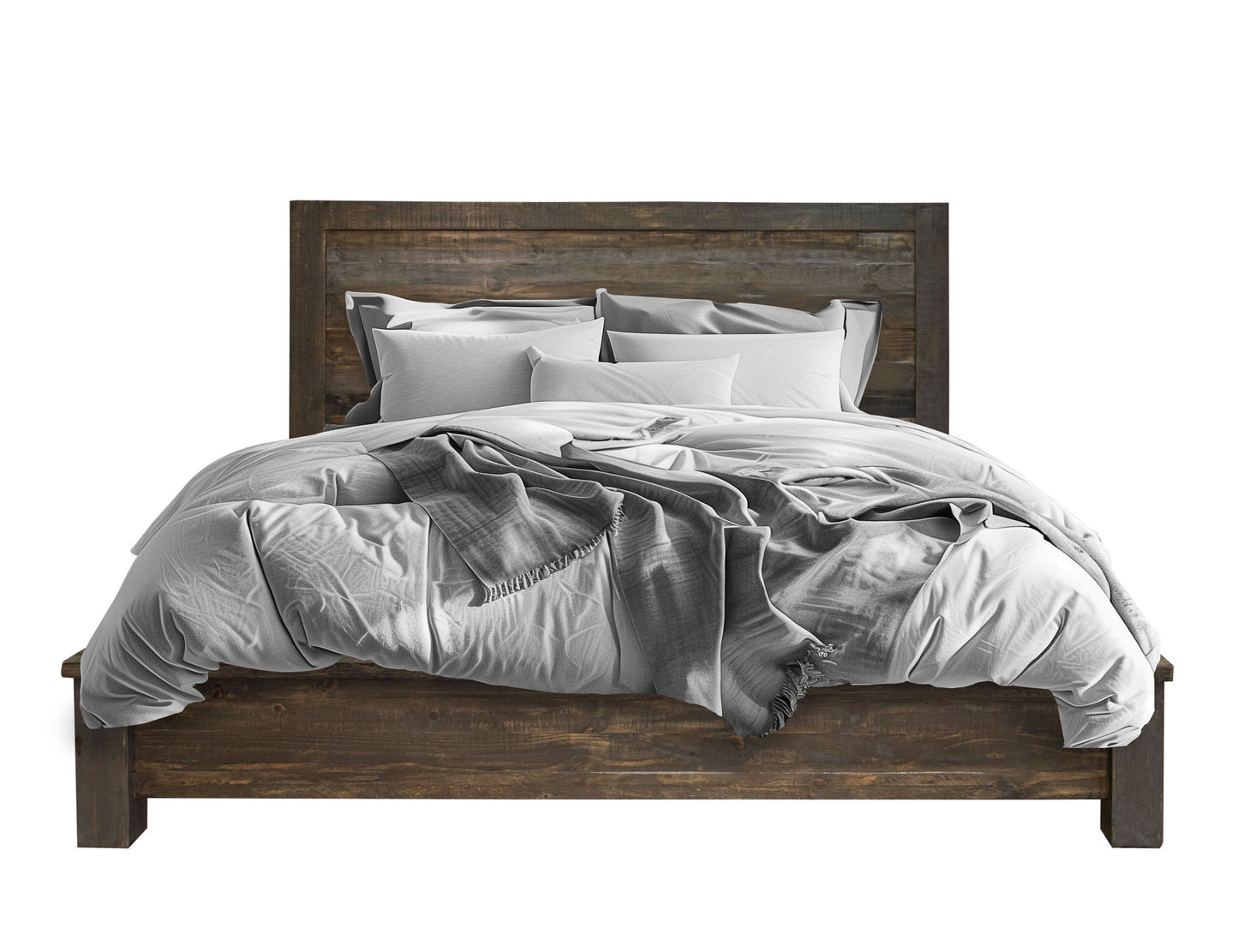 Loft - Queen Platform (5/0 Platform And Rails) - Light Brown