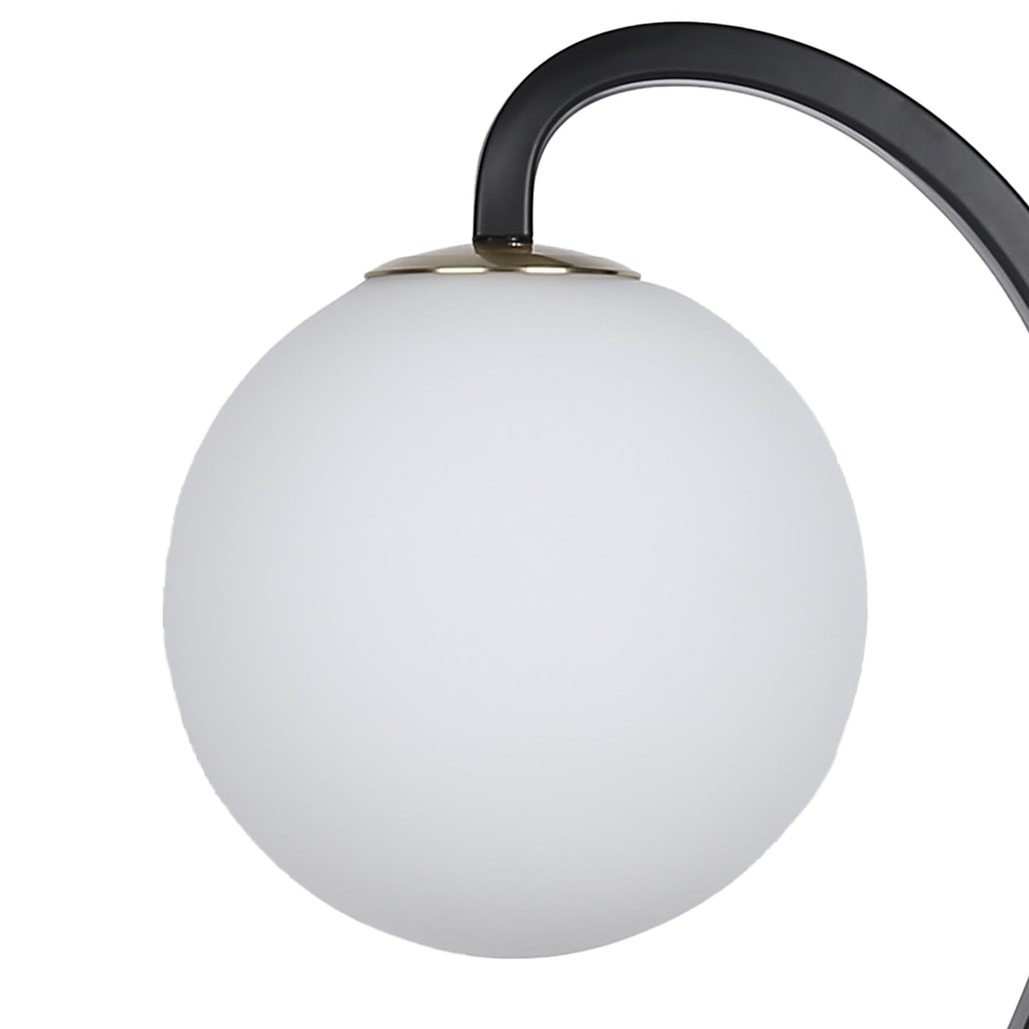 Lunar Loop Metal & Marble Accent Lamp (Set of 2) - Matte Black / White