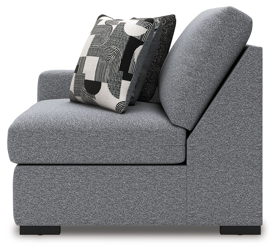 Bealton - LAF Corner Chair - Salt And Pepper
