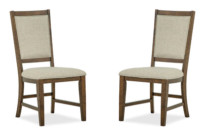 Bay Creek - Step Up Side Chair With Upholstered Seat & Back (Set of 2) - Dark Brown