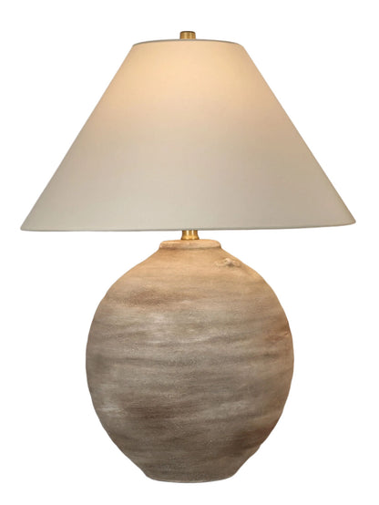 Rustic Sphere Ceramic Table Lamp (Set of 2) - Natural Bisque