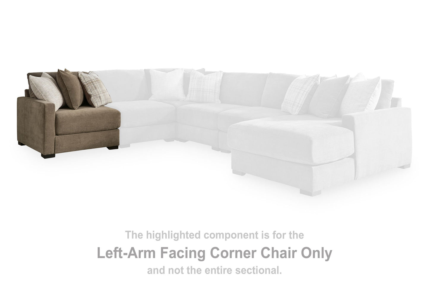 Camellia-Court - LAF Corner Chair - Coffee
