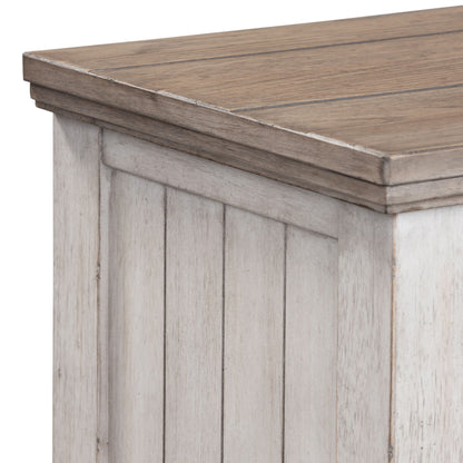 Heartland - 9 Drawer Dresser - Antique White / Tobacco Tops