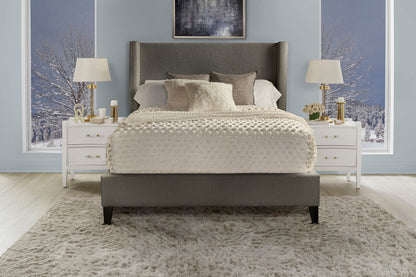 Angel - Queen Footboard And Rails - Himalaya Charcoal Gray