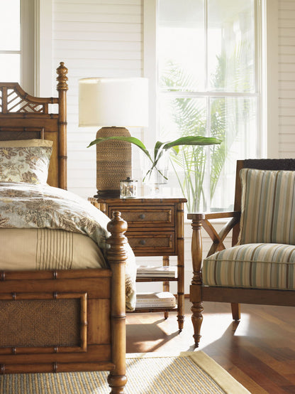 Island Estate - Ginger Island Bedside Chest - Dark Brown