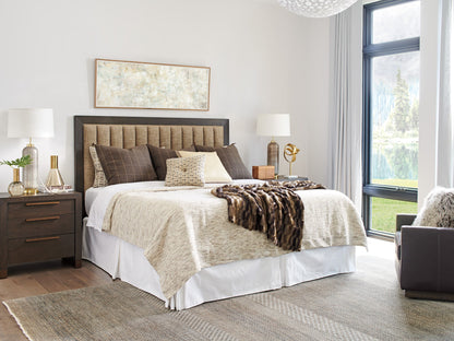 Park City - Talisker Custom Upholstered Headboard 6/6 King - Dark Brown