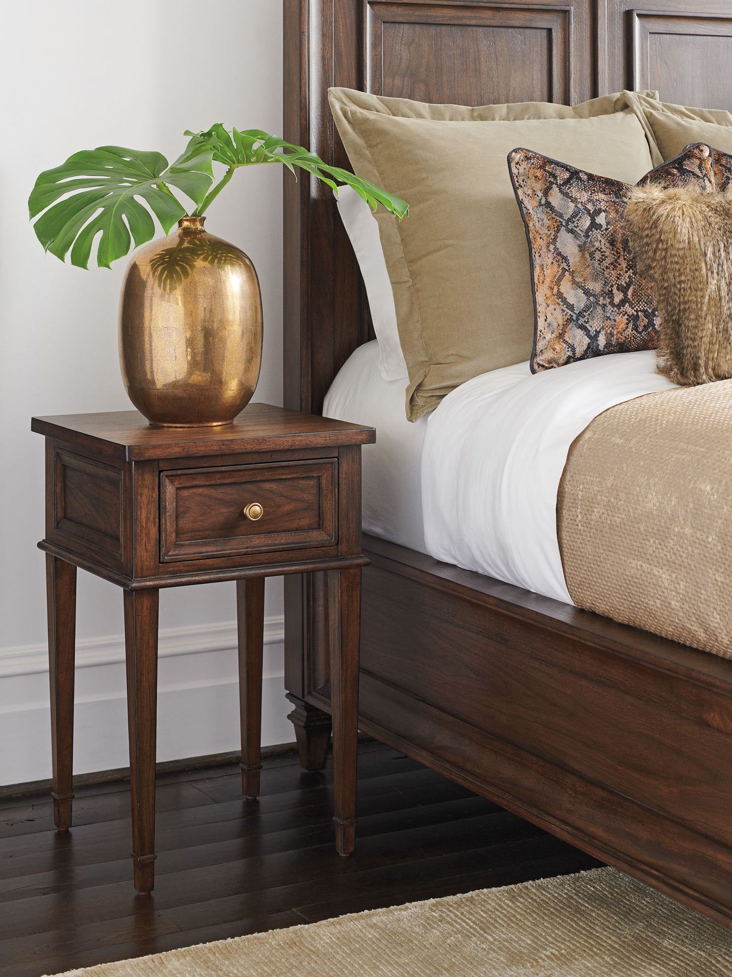 Silverado - Surrey Night Table - Dark Brown