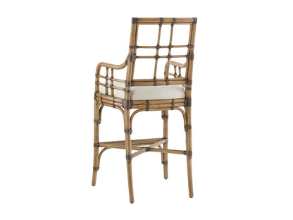Twin Palms - Lands End Bar Height Stool - Light Brown