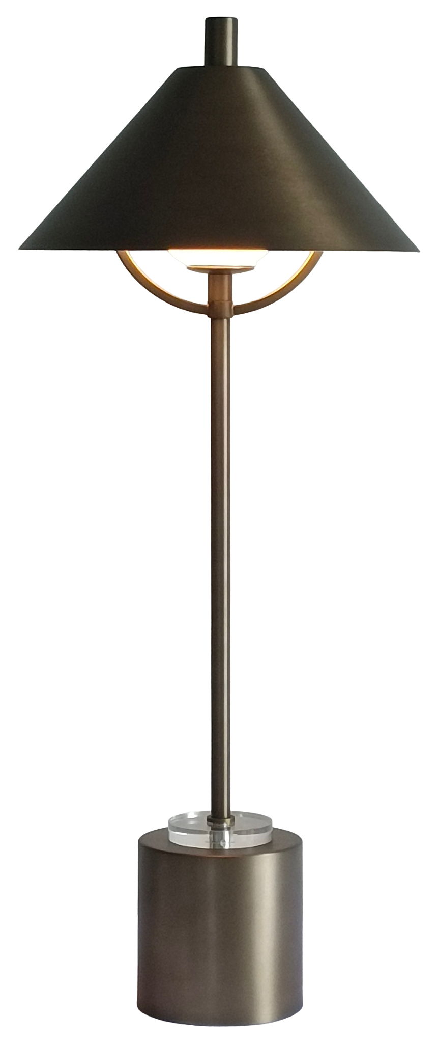 Crescent Mantle - 30 X 12 - Metal Buffet Lamp (Set of 2) - Matte Golden Bronze
