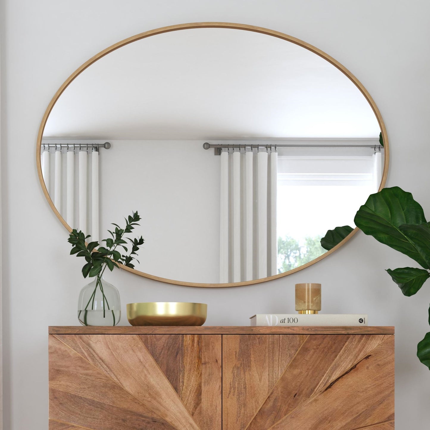Brigitte - Wall Mirror - Gold