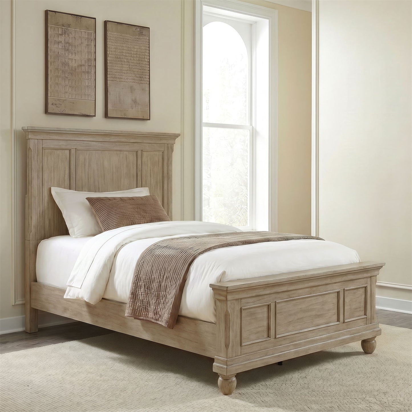 Rustic Traditions - Full Panel Footboard - Saddle Tan