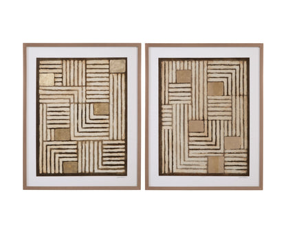Purlin I Framed Print - Brown