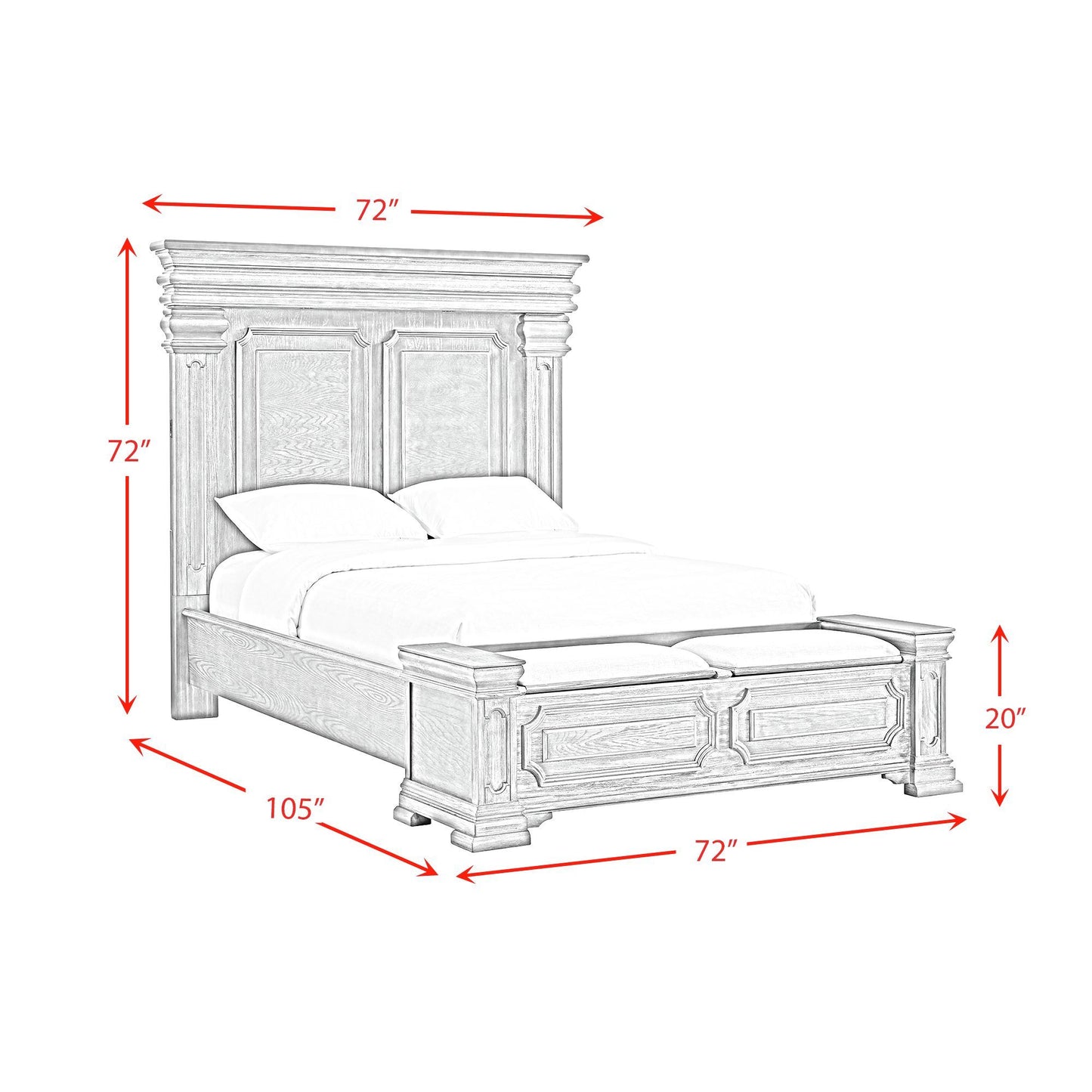 Kings Court - Storage Bedroom Set