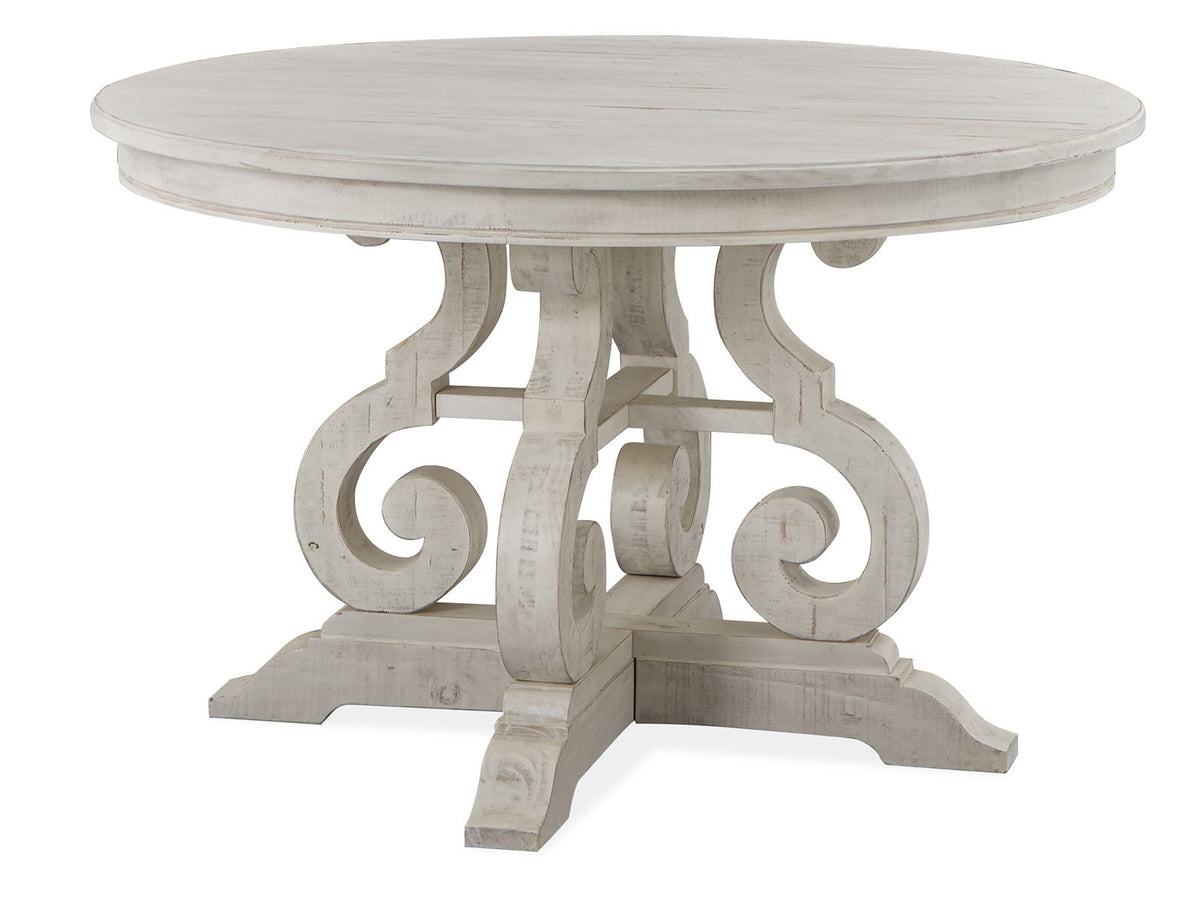 Bronwyn - 48" Round Dining Table Base - Alabaster