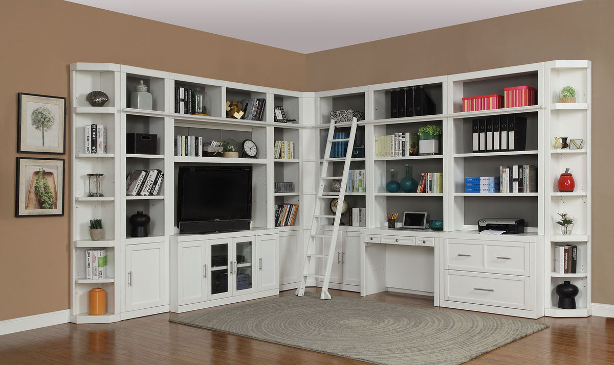 Catalina - Writing Desk With Power Center And USB - Cottage White