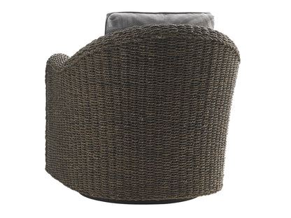 Oyster Bay - Seabury Swivel Chair - Dark Gray / Gray