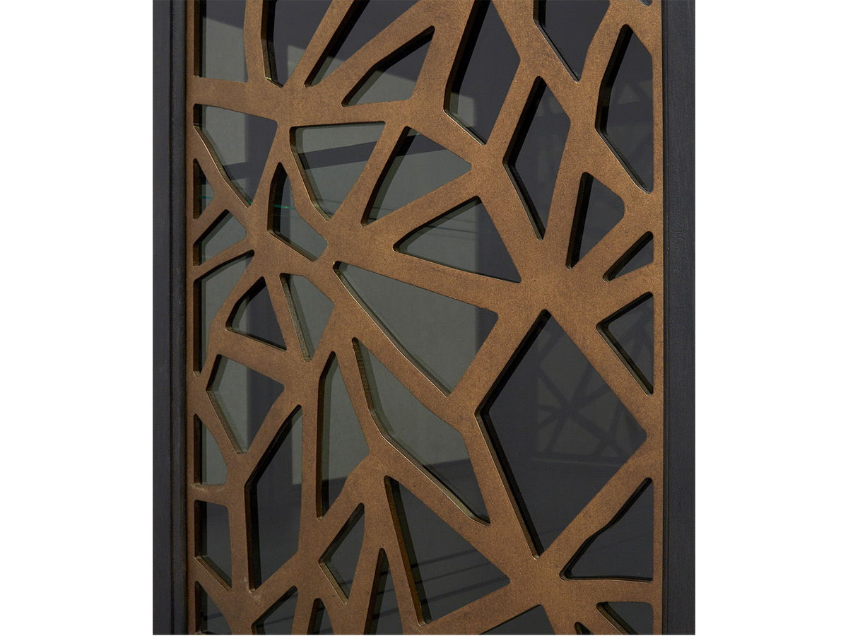 Ryker - Display Cabinet - Nocturn Black And Coventry Gray