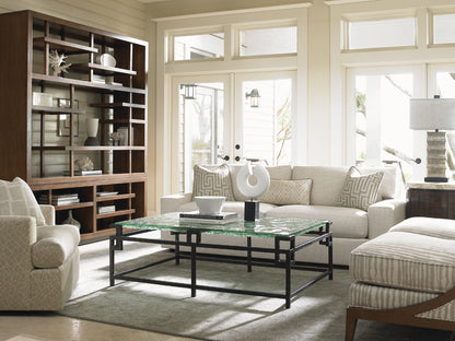 Island Fusion - Hermes Reef Glass Top Table
