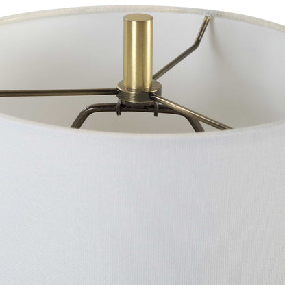 Enigma - Teal Blue Glass Buffet Lamp