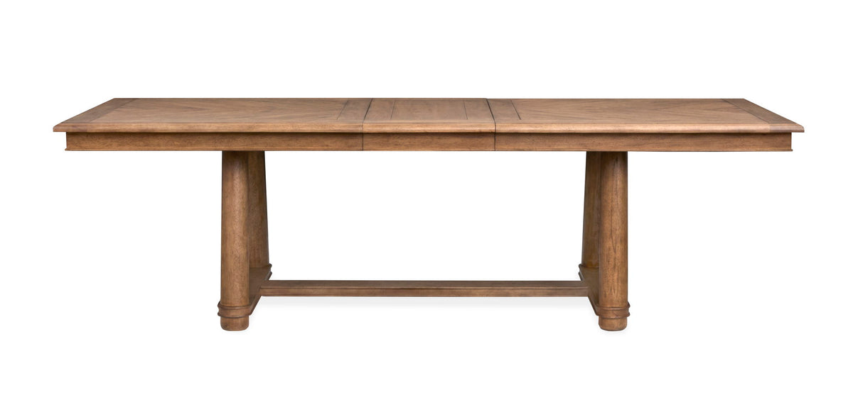 Woodward - Trestle Extendable Dining Table Set