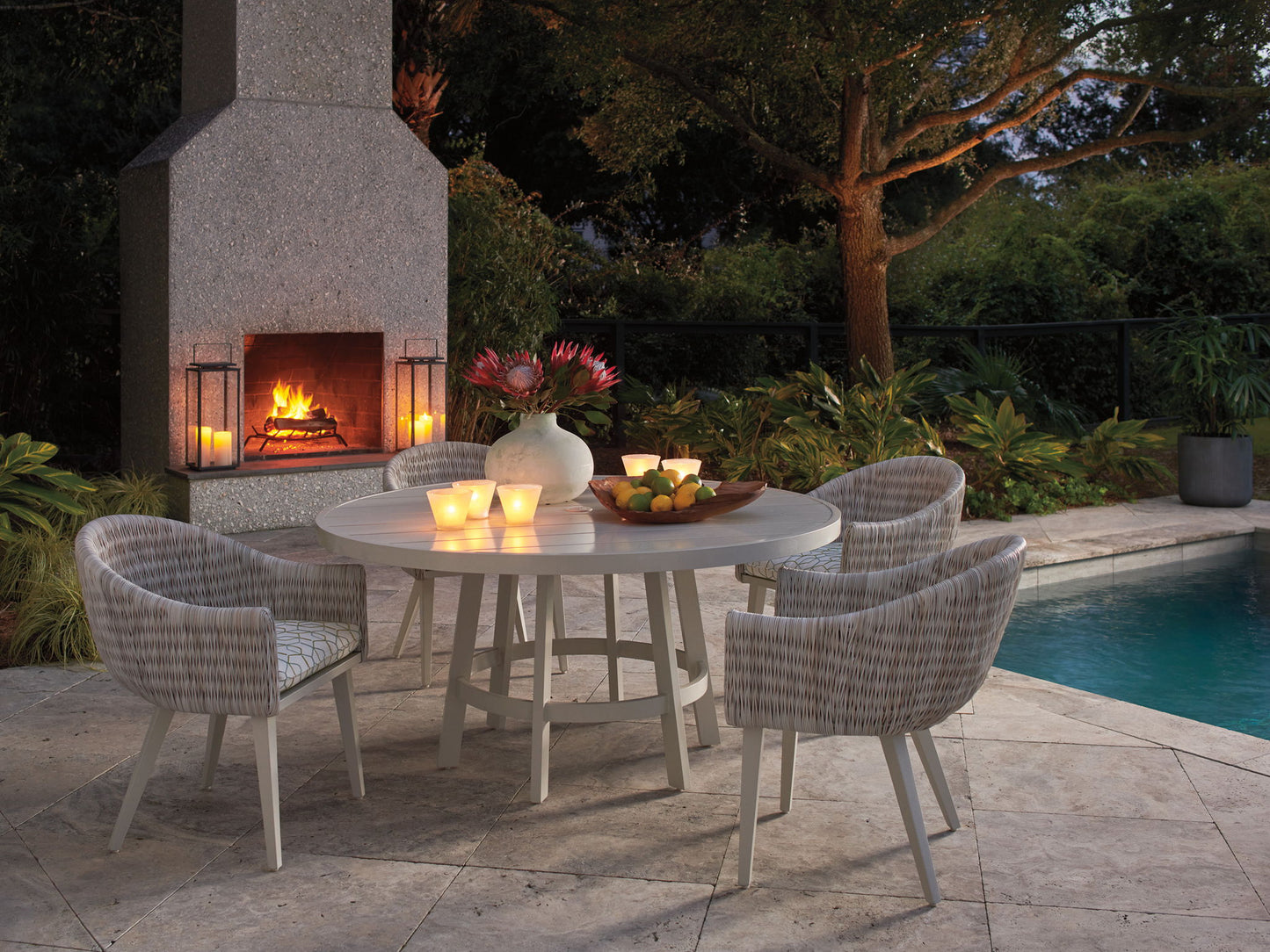 Seabrook - Round Dining Table - White