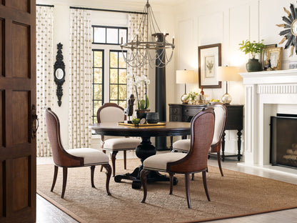 Charleston - Upholstered Side Chair (Set of 2) - Dark Brown