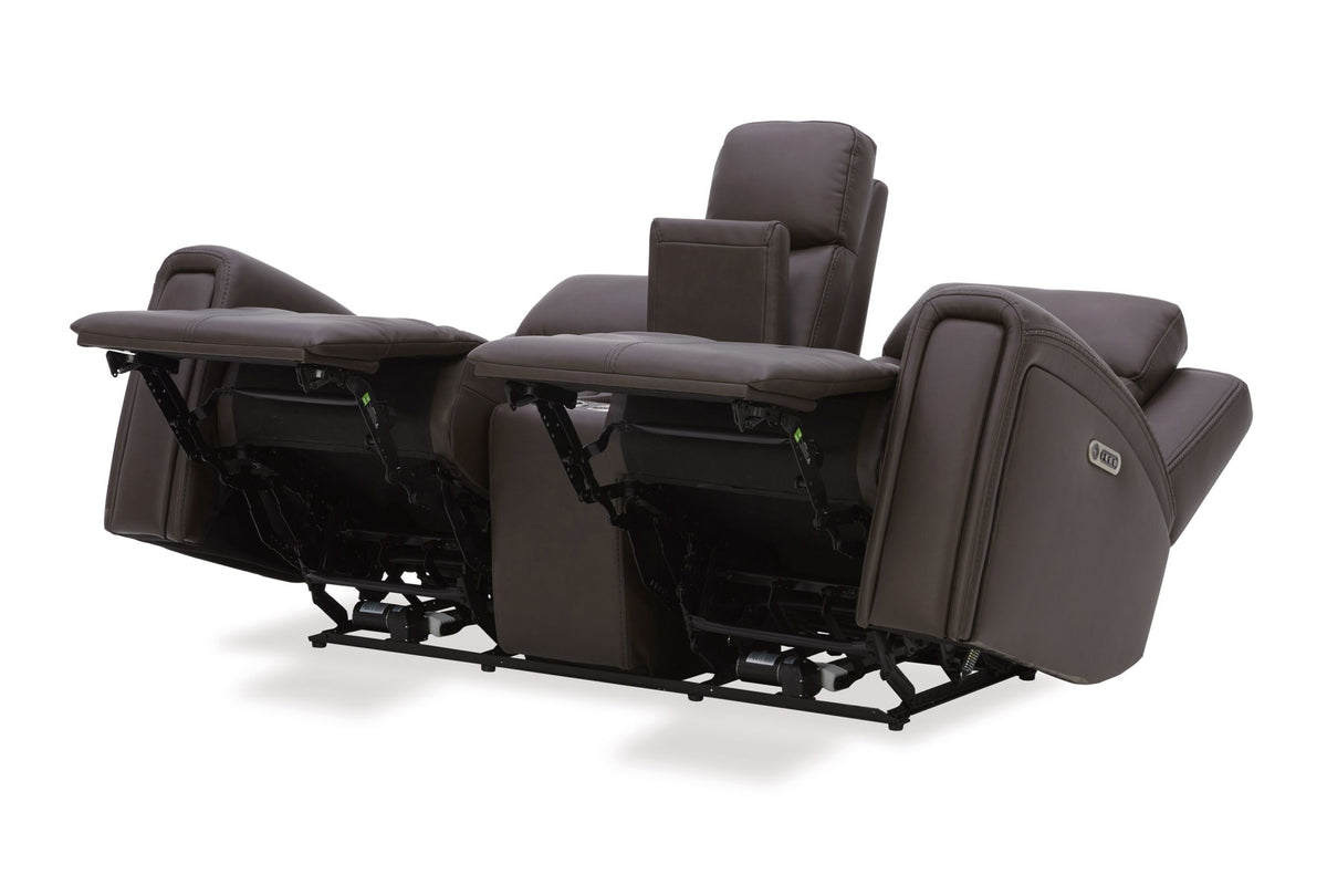 Maveric - Power Zero Gravity Console Loveseat P3 - Bette Coffee