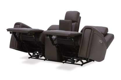 Maveric - Power Zero Gravity Console Loveseat P3 - Bette Coffee