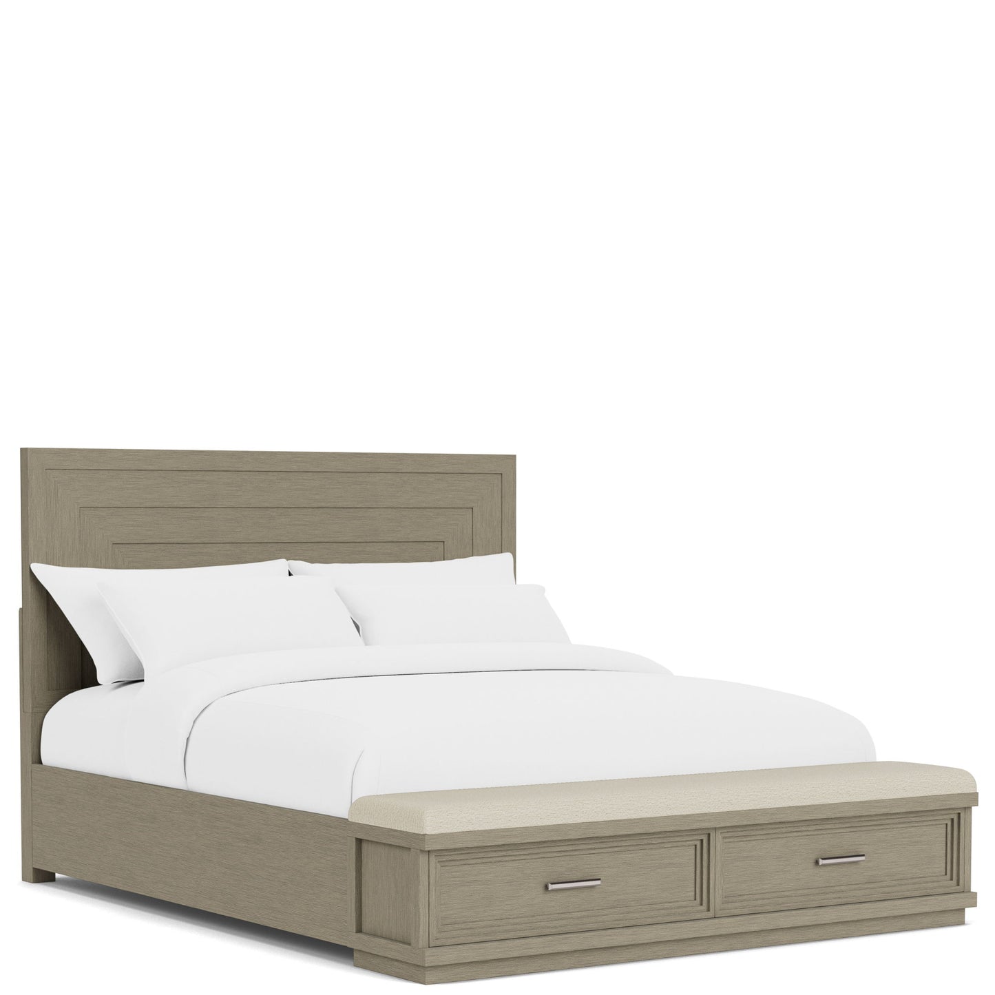 Cascade - King Upholstered Storage Bed - Dovetail