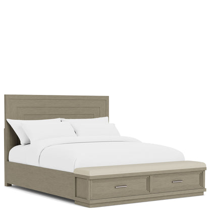 Cascade - King Upholstered Storage Bed - Dovetail