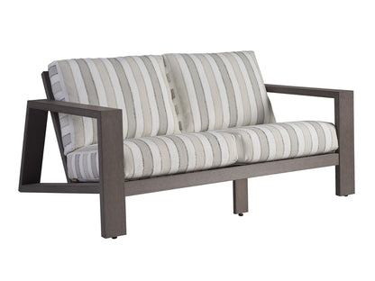 Mozambique - Loveseat - Beige / Dark Brown