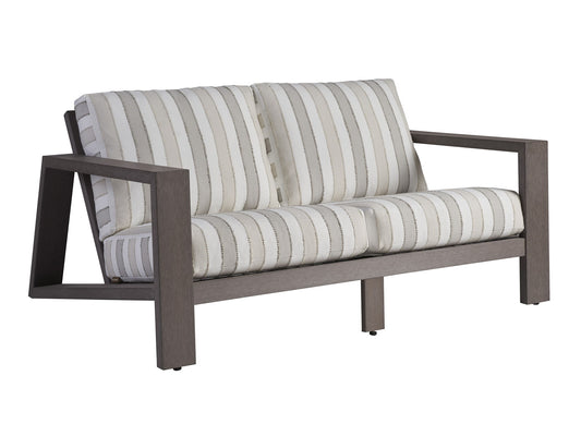 Mozambique - Loveseat - Beige / Dark Brown