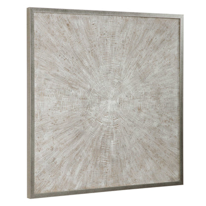 Mesmerize - Abstract Art - Pearl Silver