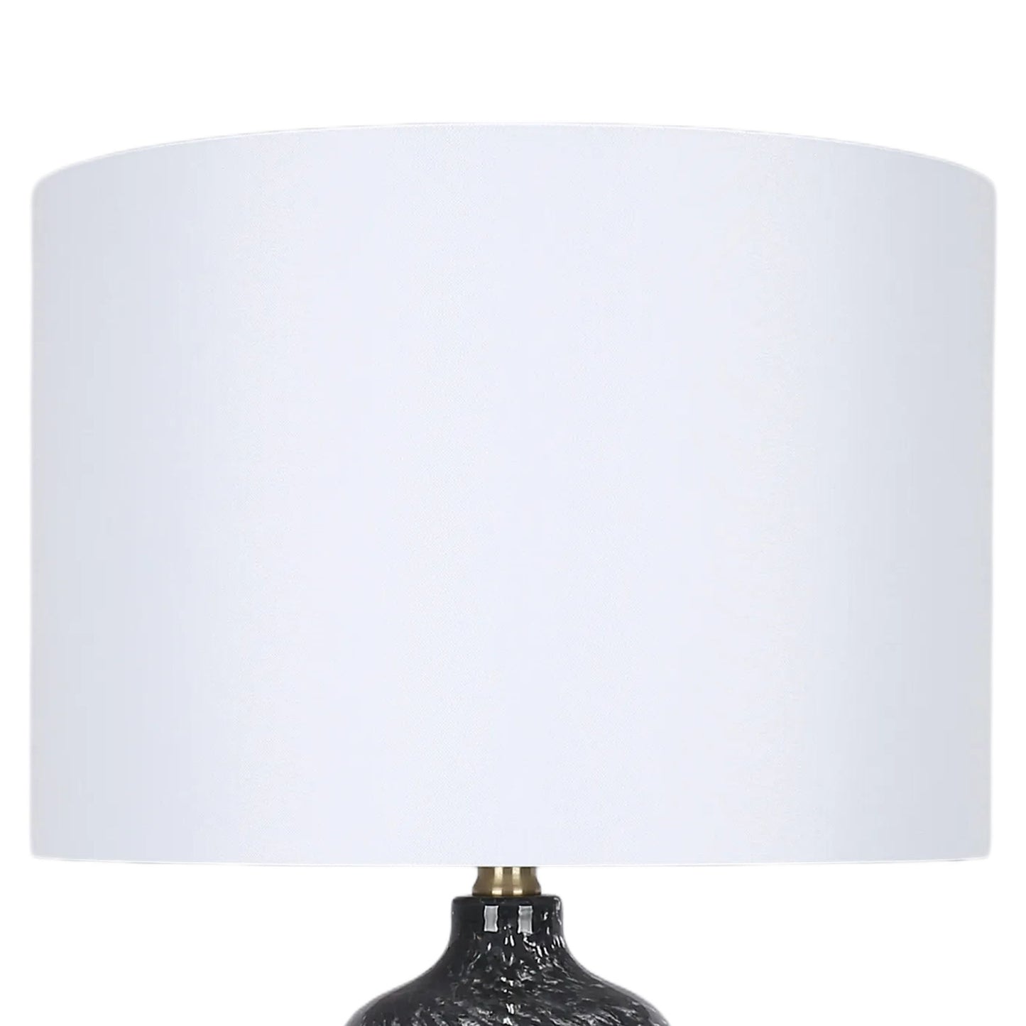 Midnight Weave Art Glass & Metal Table Lamp (Set of 2) - Midnight Weave Art Glass