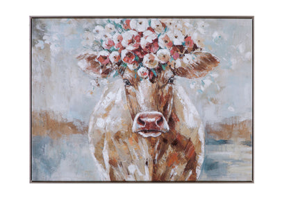 Southern Belle Framed Canvas - Gray