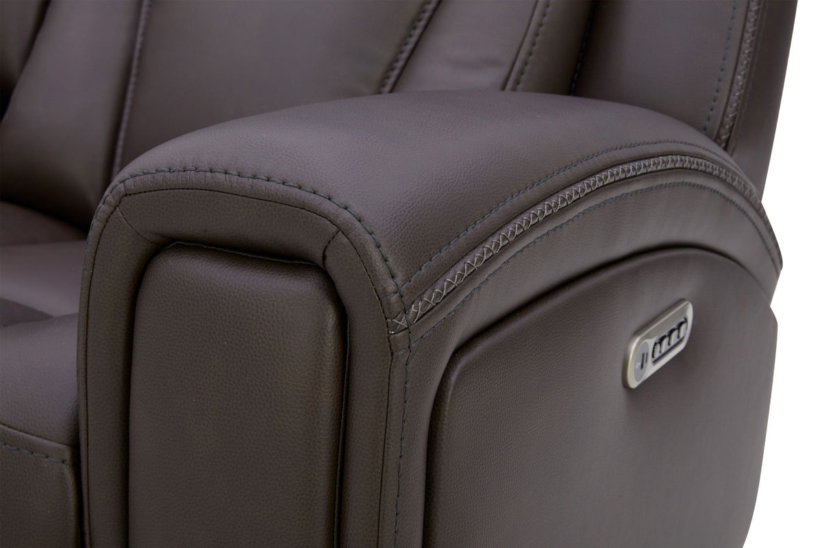 Maveric - Power Zero Gravity Console Loveseat P3 - Bette Coffee