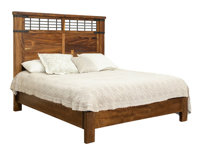 Parota - Queen Footboard & Rails - Cinnamon Brown