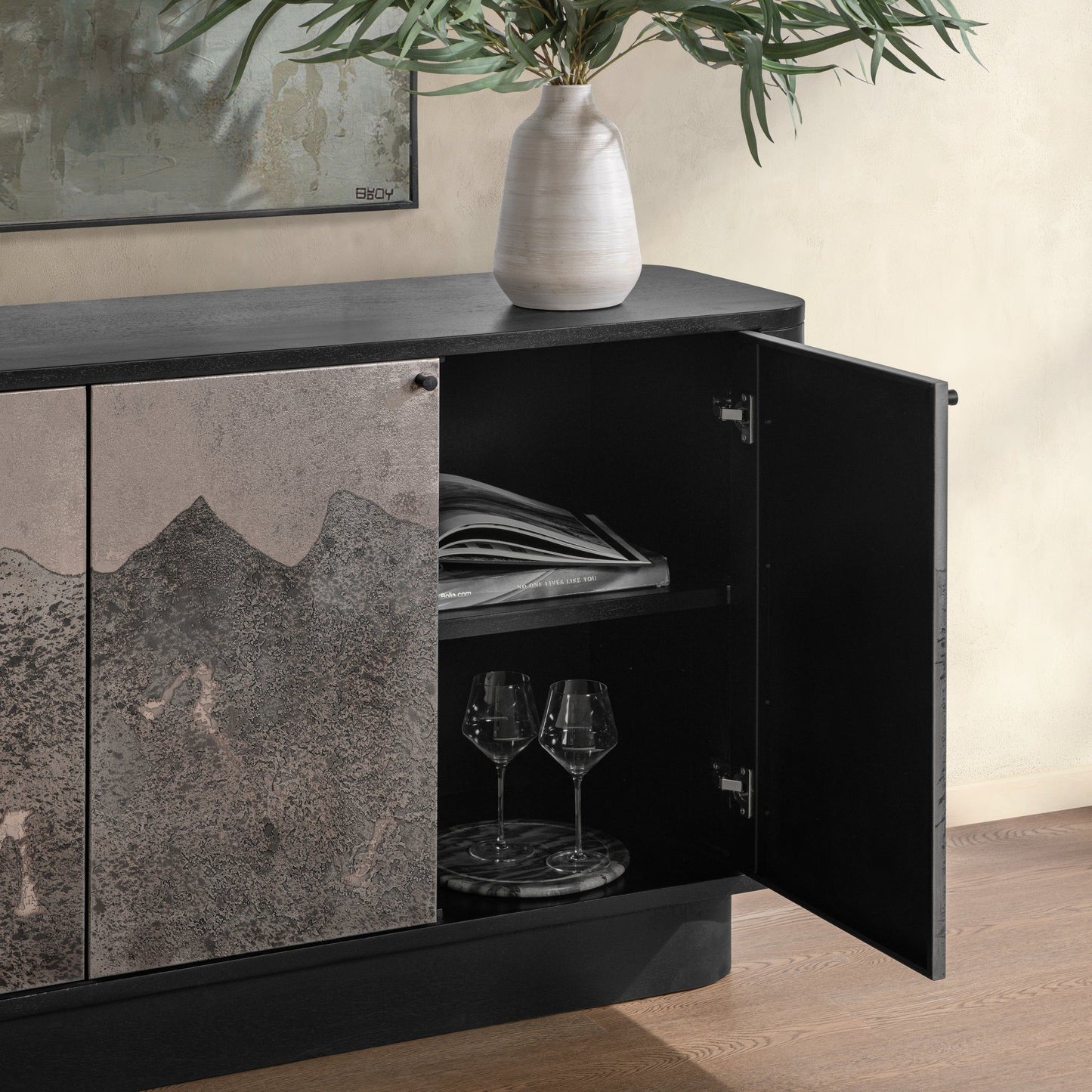 Sequoia - 4 Door Cabinet - Oxide Smoke