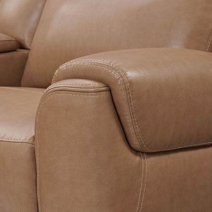 Momentum - Power RAF Zero G Recliner With Heat And Massage - Cashew