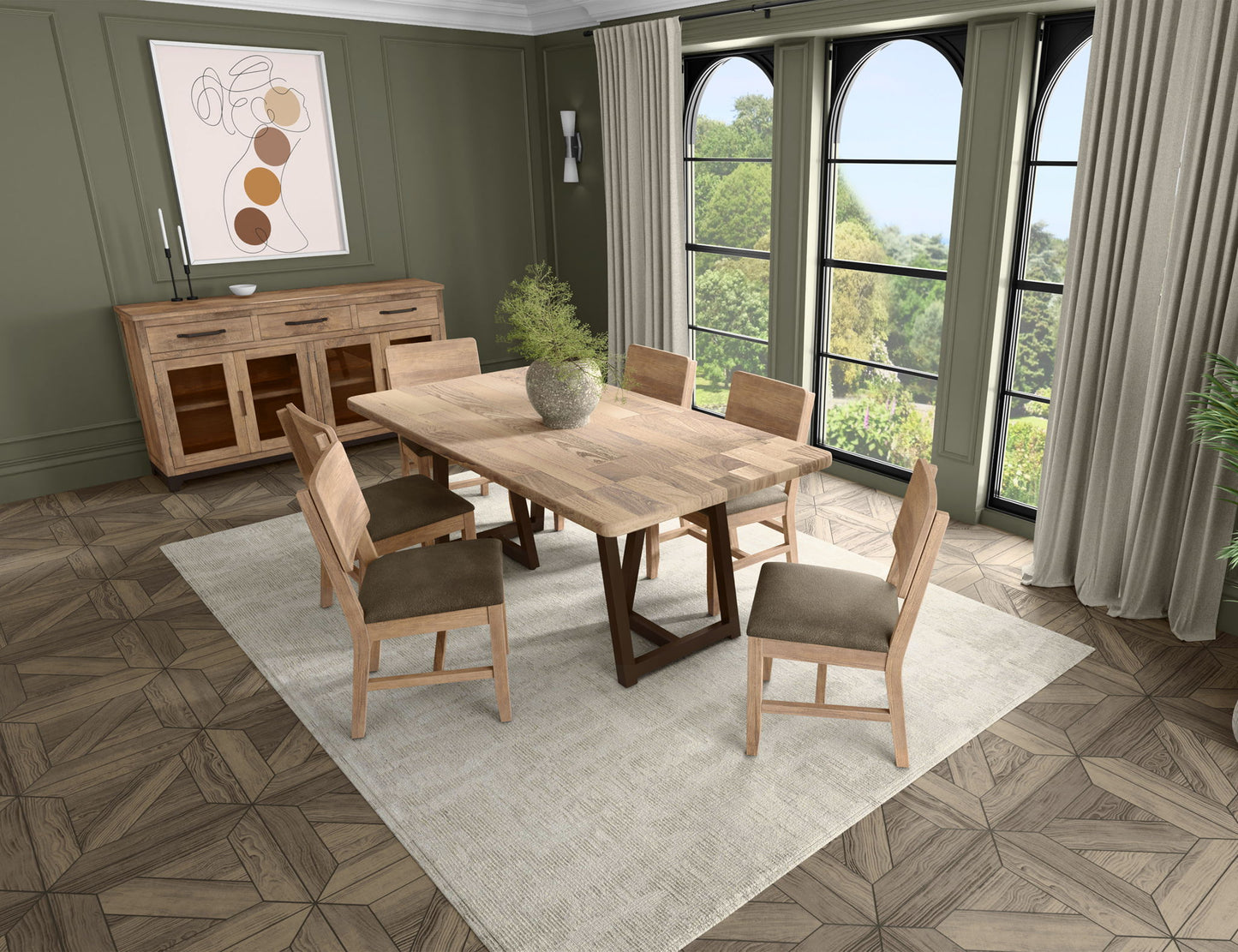 Natural Parota - Table Top - Brown Cappuccino