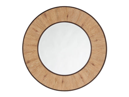 Los Altos - Carins Round Mirror - Light Brown