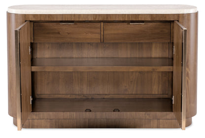 Eleana - Server - Medium Wood / Beige