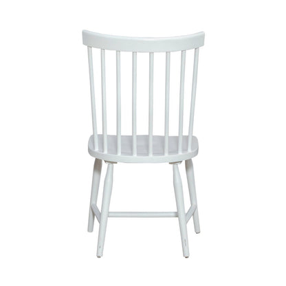 Palmetto Heights - Spindle Back Side Chair - Shell White & Driftwood