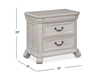 Bronwyn - Drawer Nightstand - Alabaster
