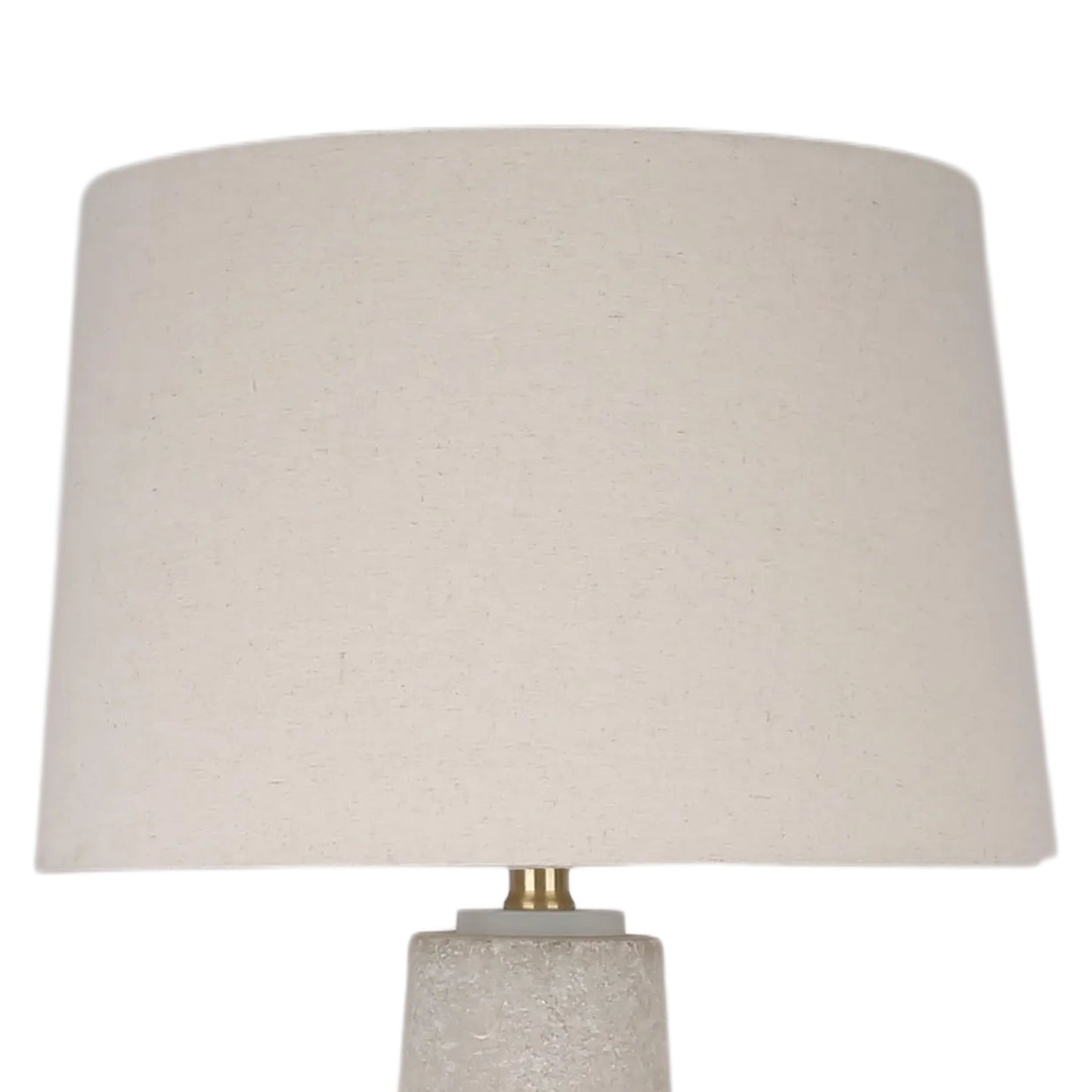 Mystic Frost Glass Table Lamp With Night Light (Set of 2) - Frosted Glass / Frosted Crystal